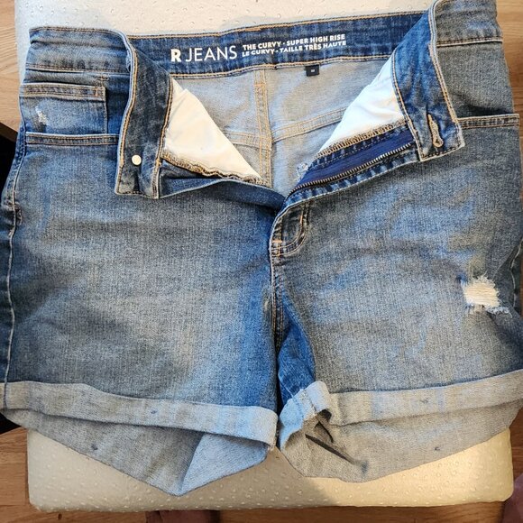 Ladies R Jean Curvy Super High Rise shorts - Picture 1 of 1